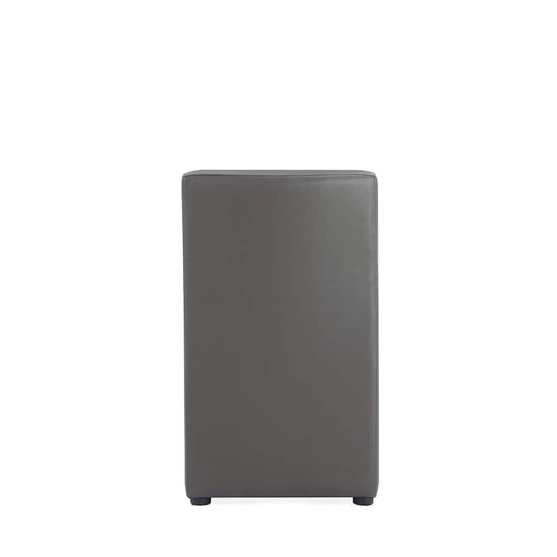 Manhattan Comfort Anna Modern Square Faux Leather Dining Chair