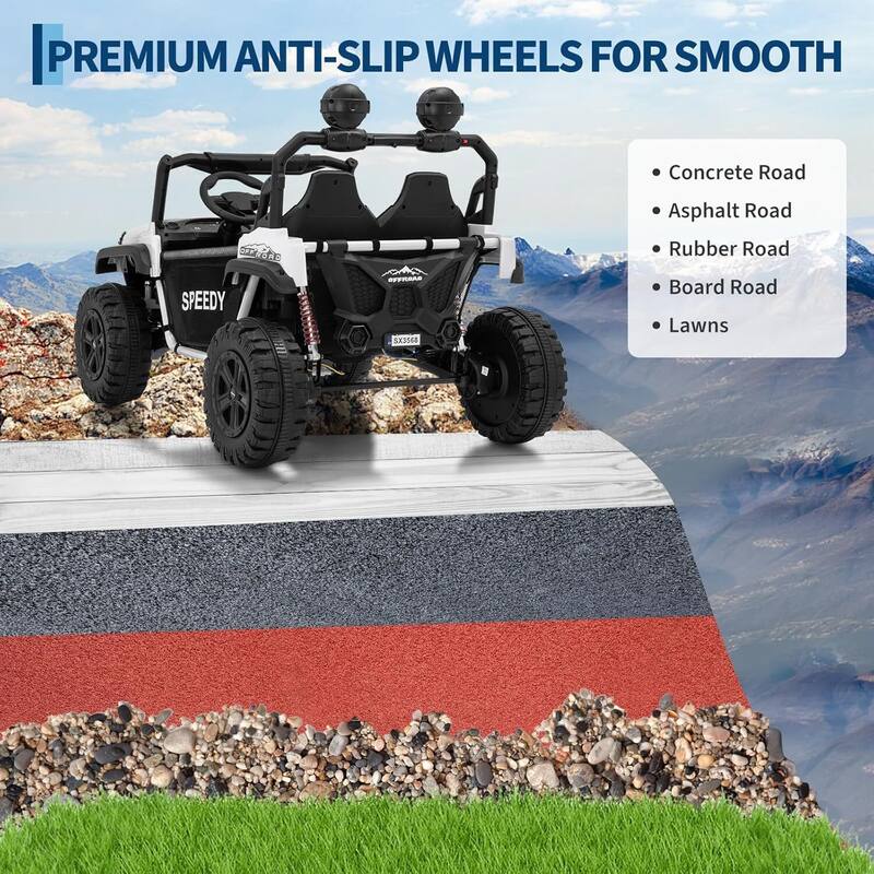 2 Seater Ride on Car for Kids Best Gifts, 24V Ride on Toy