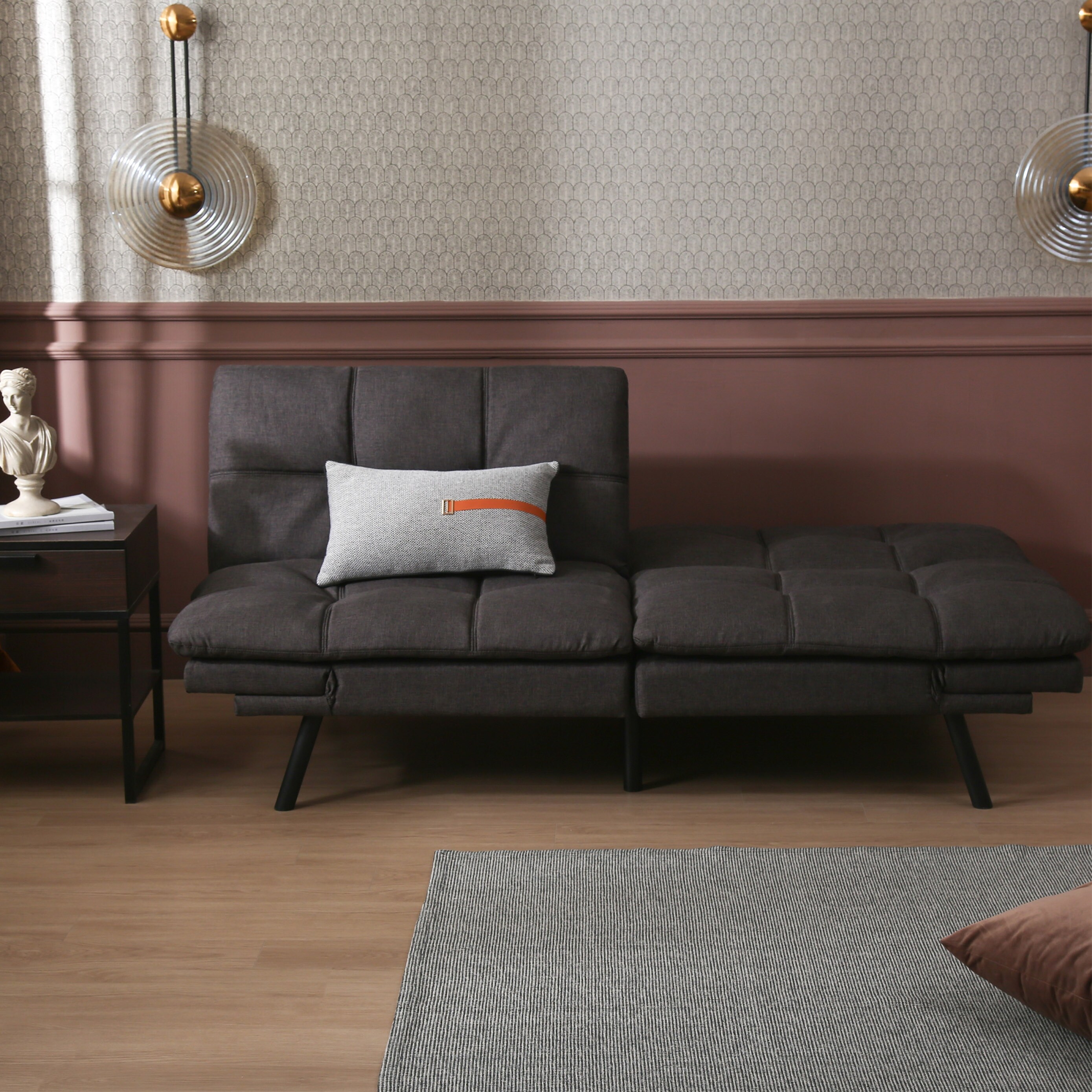 Lucid convertible foam 2025 sofa