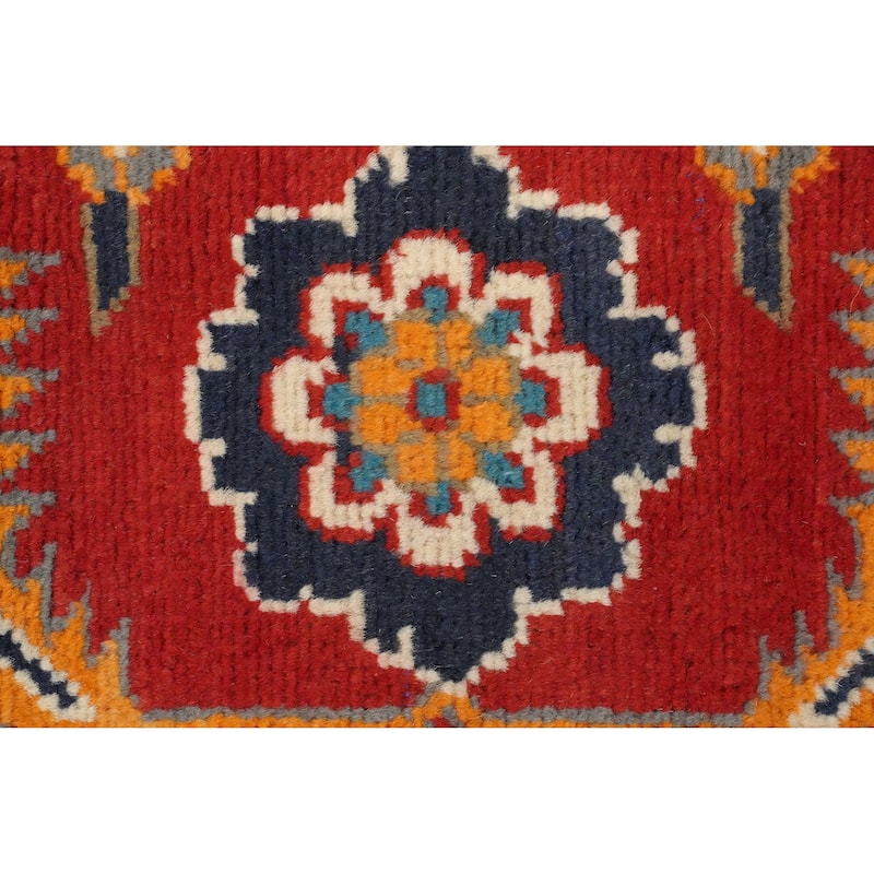 Hand Knotted Oriental 100% Wool Carpet Traditional Medallion Red Heriz (serapi) Area Rug - 9' 10'' X 7' 11''