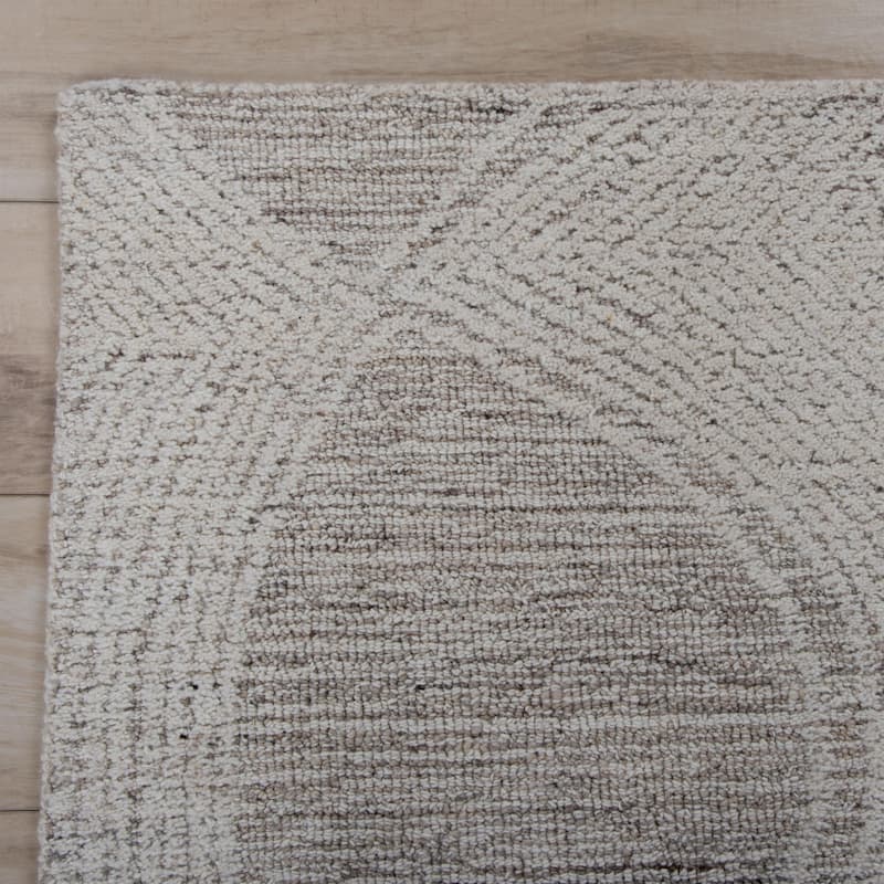 Alora Decor Maude Hand-Tufted Abstract Brown, Ivory, Beige Color Area Rug