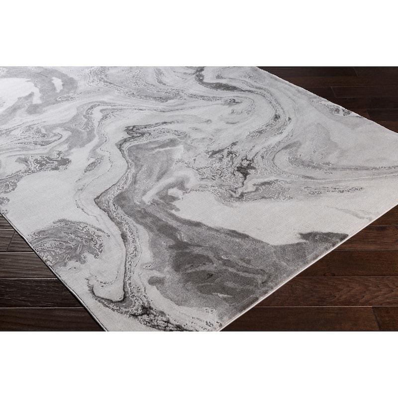 Livabliss Tibetan Modern Swirl Area Rug