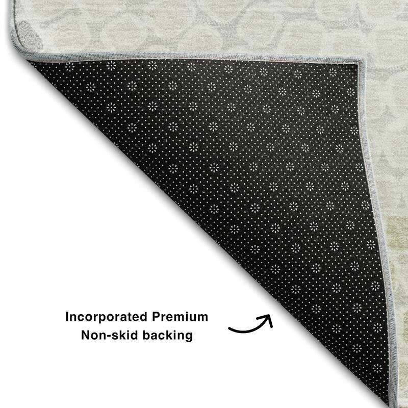 Premium Washable Super Soft Mosaic Colosseum Mayfield Rug