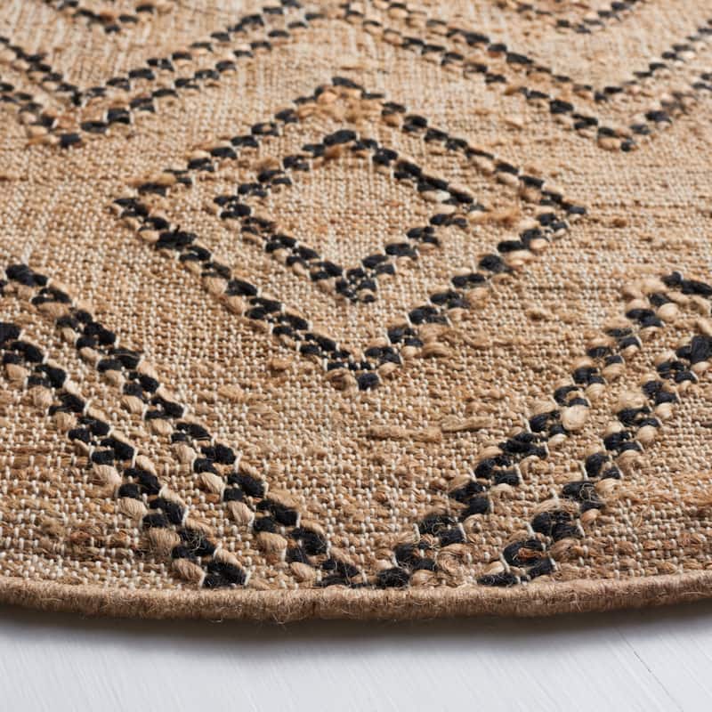 SAFAVIEH Flatweave Natural Fiber Sadia Geometric Jute Rug