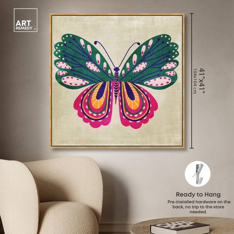 Butterfly Wings Canvas by Art Remedy