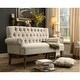 preview thumbnail 71 of 70, Moser Bay Arete Upholstered Tufted Settee Chesterfield Style Loveseat, Velvet or Linen