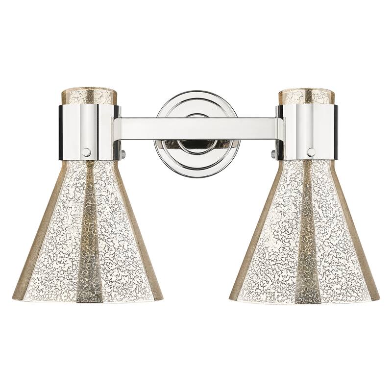 Innovations Lighting Downtown Urban - Lawton Cone - 2 Light 16" Wall-Mounted Bath Vanity Light