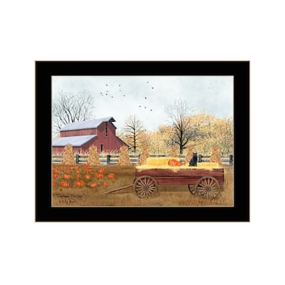 TrendyDecor4U Farmhouse "Autumn Blessings" Framed Print Wall Art by Billy Jacobs