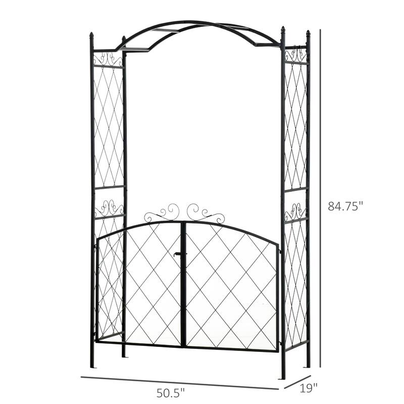 Outsunny 85" Garden Arch Arbor