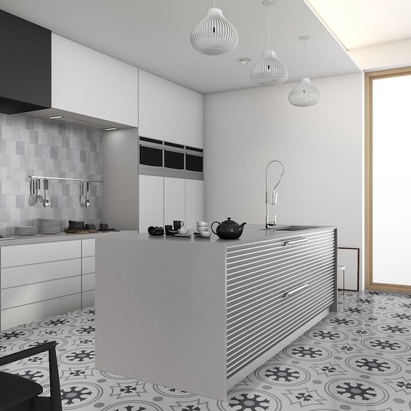 Ackland AKNPTAMA8X8M-CA Amara - 8" x 8" Porcelain Encaustic Floor and