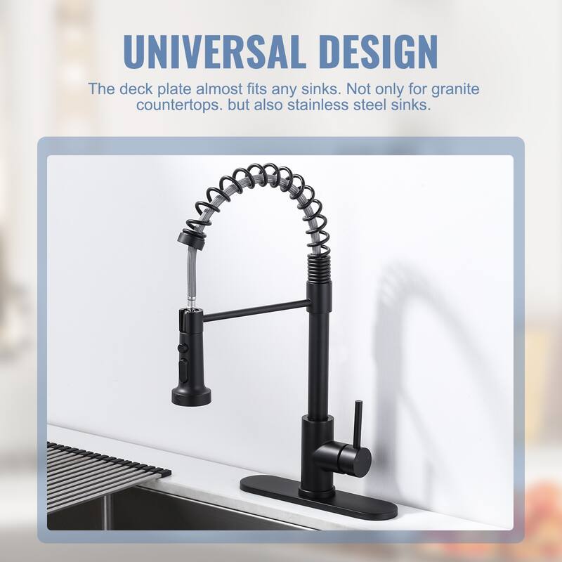 WOWOW Stainless Steel Kitchen Sink Faucet Hole Cover Deck Plate