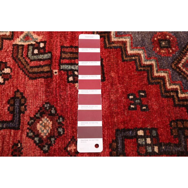 ECARPETGALLERY Hand-knotted Andelz Red Wool Rug - 3'11 x 6'11