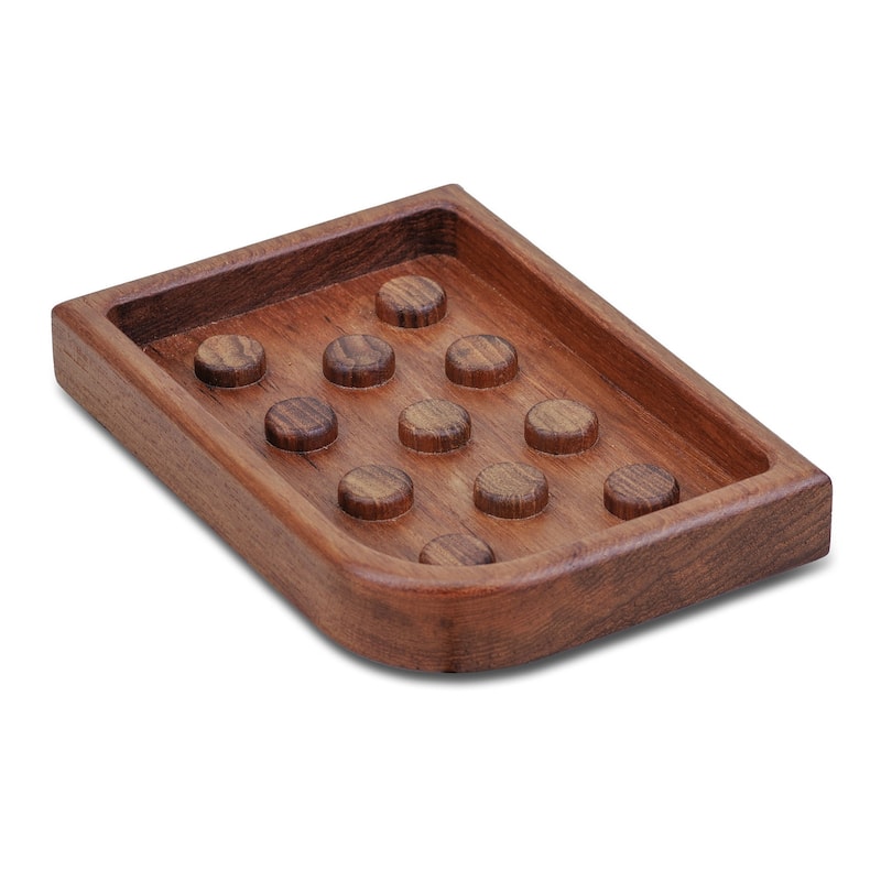 Designer Genuine Teak Soap Dish - 0.75" 5.50" X 3.78"