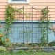 preview thumbnail 4 of 3, Achla Designs Square-On-Squares Modern Garden Trellis, 86 Inch Tall, Graphite Powder Coat Finish