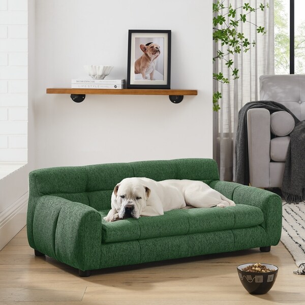 Soft and Comfortable Pet Sofa with Backrest and Armrests - 38