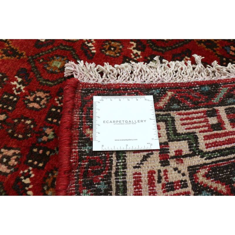 ECARPETGALLERY Hand-knotted Andelz Red Wool Rug - 2'10 x 12'4
