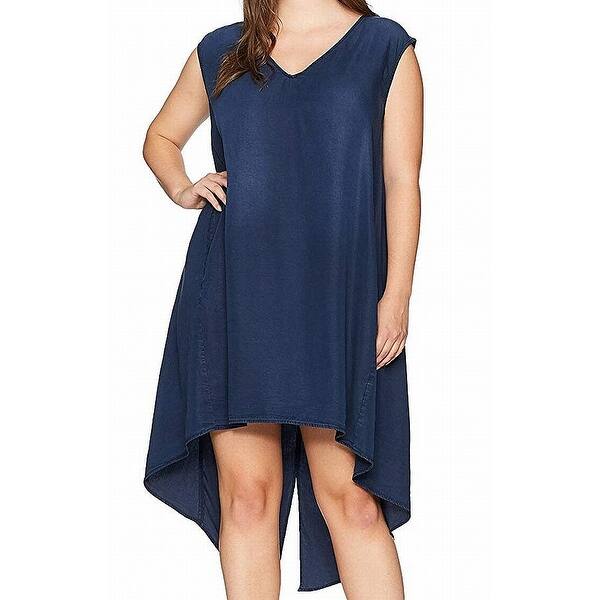 Shop Rebel Wilson X Angels Women S Dress Blue Size 3x Plus Shift High Low On Sale Overstock 30147726