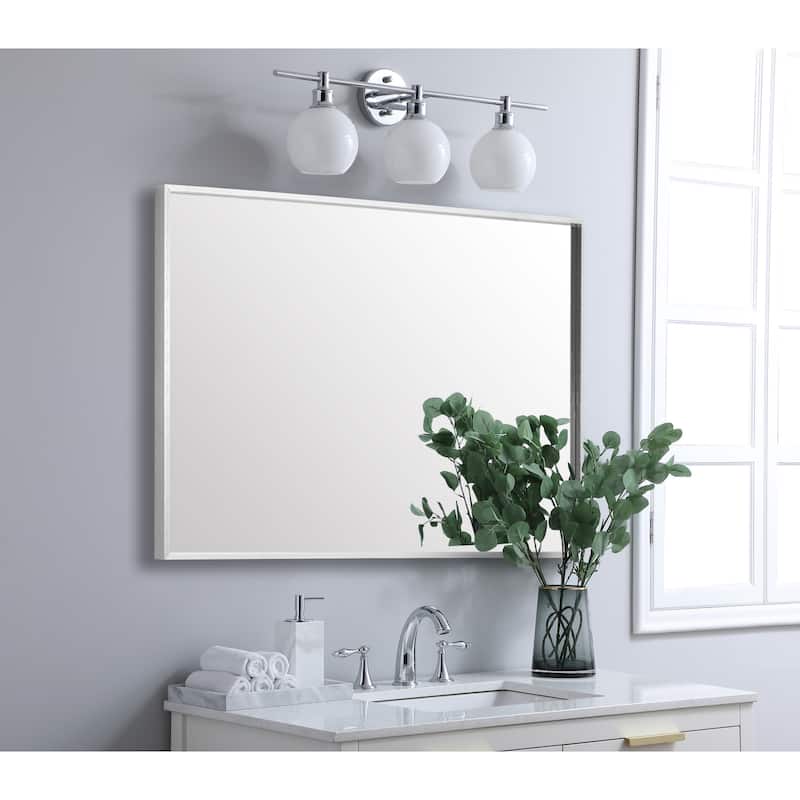Elegant Lighting MR73036 Grace 36" W x 30" H Rectangular Framed