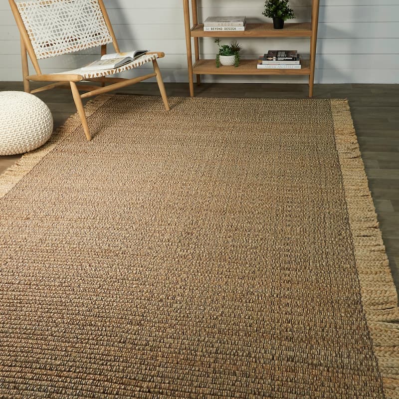 March Jute Sisal Natural Fiber Flatweave Area Rug