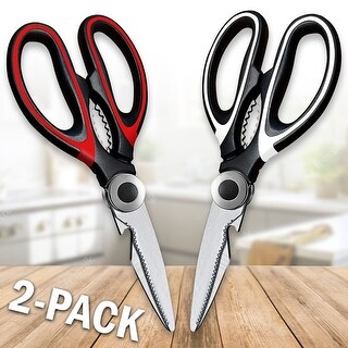 2 Pcs Heavy Duty Kitchen Shears Sharp Utility Scissors - Bed Bath ...
