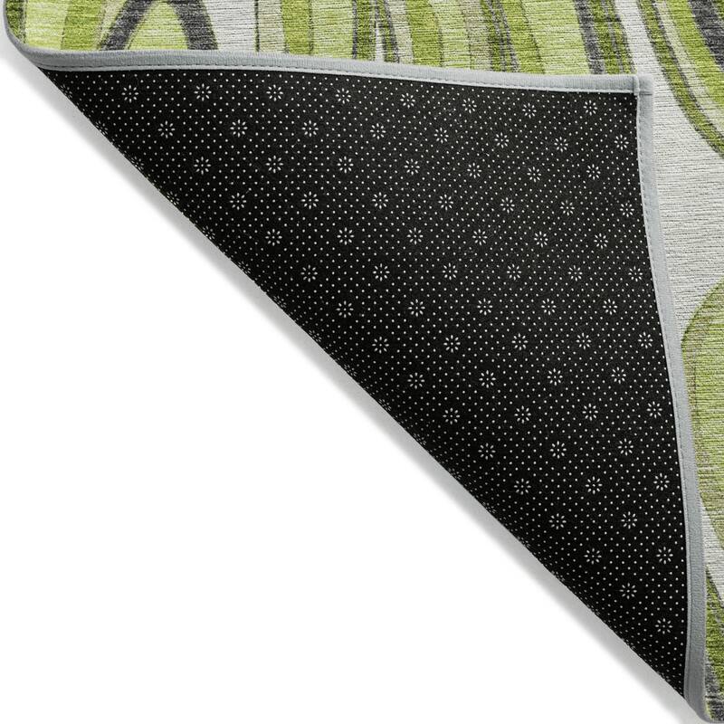 HomeRoots Abstract Transitional Rectangle Outdoor Rug