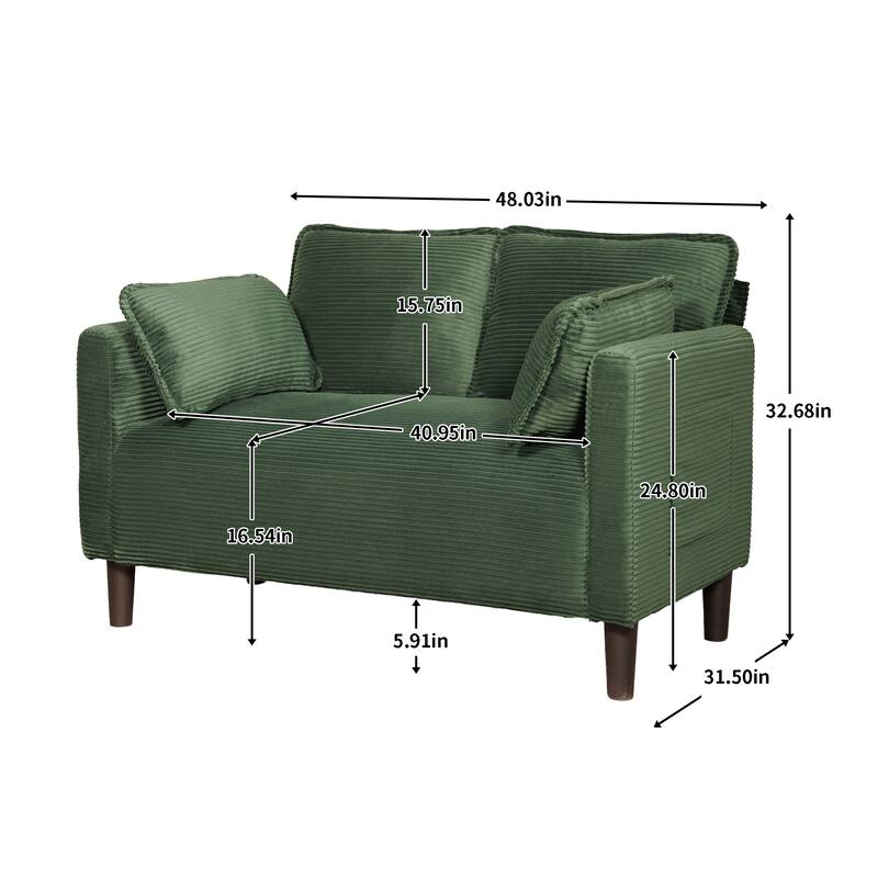 Soft Loveseat Couch With Soft Cushions