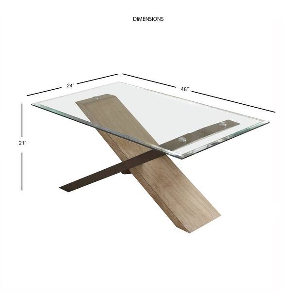 Tennyson Glass Top Rectangle Coffee Table By Greyson Living