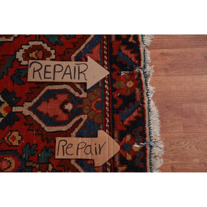 Hand Knotted Oriental 100% Wool Carpet Traditional Geometric Red Bakhtiari Area Rug - 18' 0'' X 12' 9''