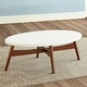 preview thumbnail 1 of 5, Stonebrook Cherry Wood Oval Coffee Table by Greyson Living