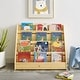 preview thumbnail 2 of 3, MUSHOMEINC Pinewood Single-Sided Bookcase Display Stand for Kid, Kids Storage Bookshelf with 4 Shelves, Book Display Rack forKid