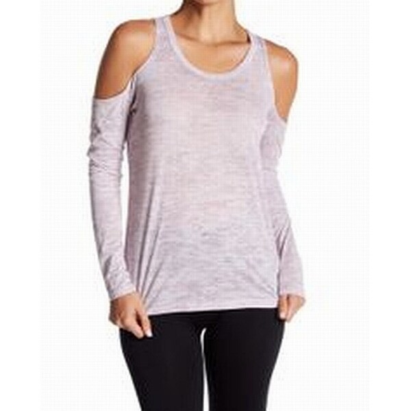 Alternative Women's Cold-Shoulder Heathered Knit Top