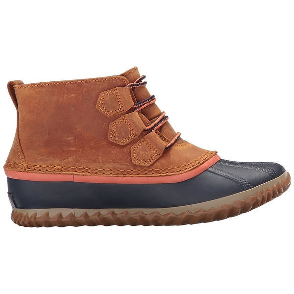 sorel women's out n about leather rain snow boot