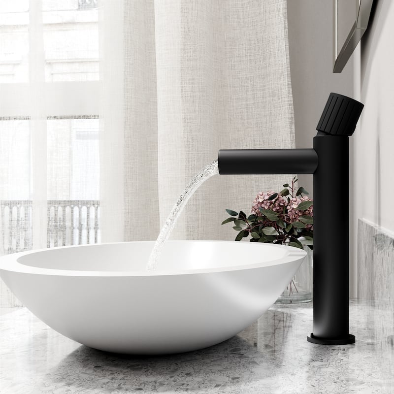 VIGO Ashford 11" H Single Handle Single Hole Vessel Bathroom Faucet