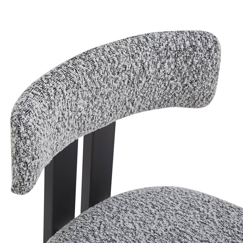 Christopher Knight Home Astura Upholstered Iron Frame Dining Chairs Set of 4