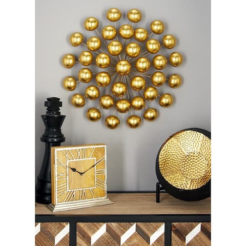 Gold Tin Glam Wall Decor Ornamental 24 x 24 x 6