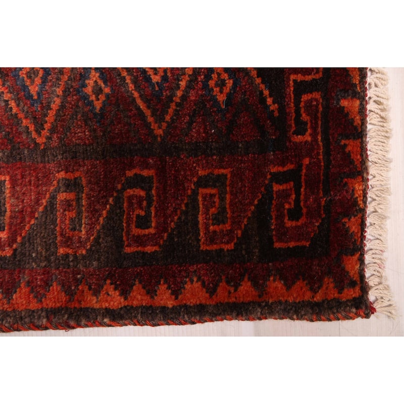 ECARPETGALLERY Hand-knotted Melis Vintage Red Wool Rug - 5'0 x 6'11
