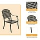 preview thumbnail 5 of 5, Clihome 7 Piece Outdoor Cast Aluminum Patio Dining Set in Bronze