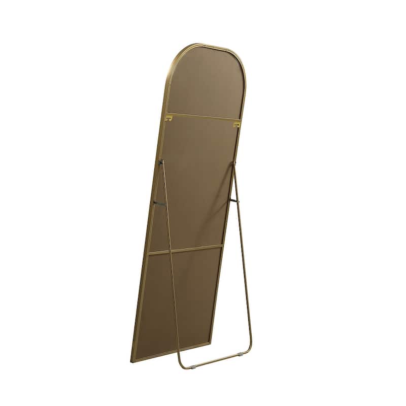 Indigo Home Metal Frame Arch Full Length Mirror 28x74 Inch