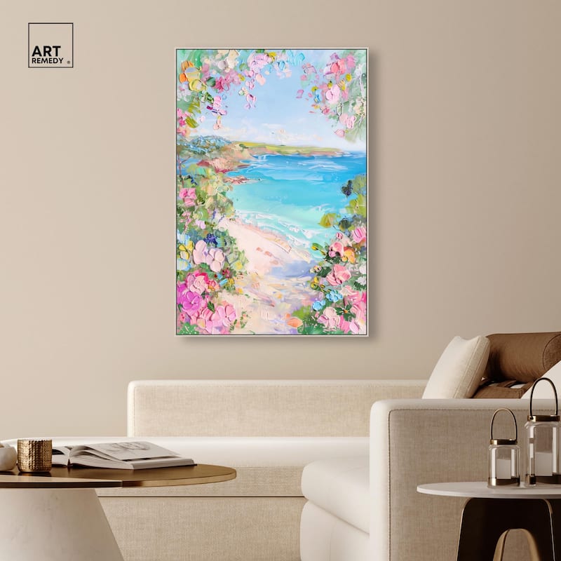 Hillside Harbor View II Canvas by Art Remedy