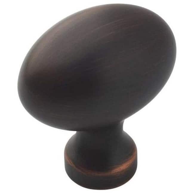 Amerock Allison Value 1-3/8 Inch Long Oval Cabinet Knob - Package of