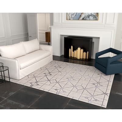 Silver Orchid Monel Starlight Contemporary Rug