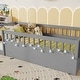preview thumbnail 4 of 70, Safety Toddler Floor Bed Concise Fence Bed with Guardrails