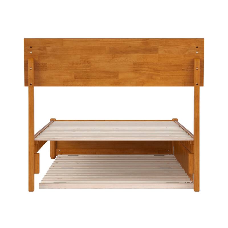 Norla Wood Platform Bed with Trundle