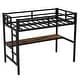 preview thumbnail 5 of 10, Twin XL Size Metal Loft Bed with Power Outlet and LED Light, Space-Saving