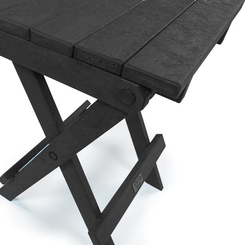 San Juan Fully Assembled All-Weather Recycled HDPE Outdoor Folding Bistro table