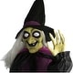preview thumbnail 11 of 11, Haunted Hill Farm Life-Size Animatronic Witches, Indoor/Outdoor Halloween Decoration, Light-up Eyes, Poseable