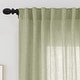 preview thumbnail 21 of 46, Linen Blend Light Filtering Back Tab/Rod Pocket Panel Pair(Set of 2)