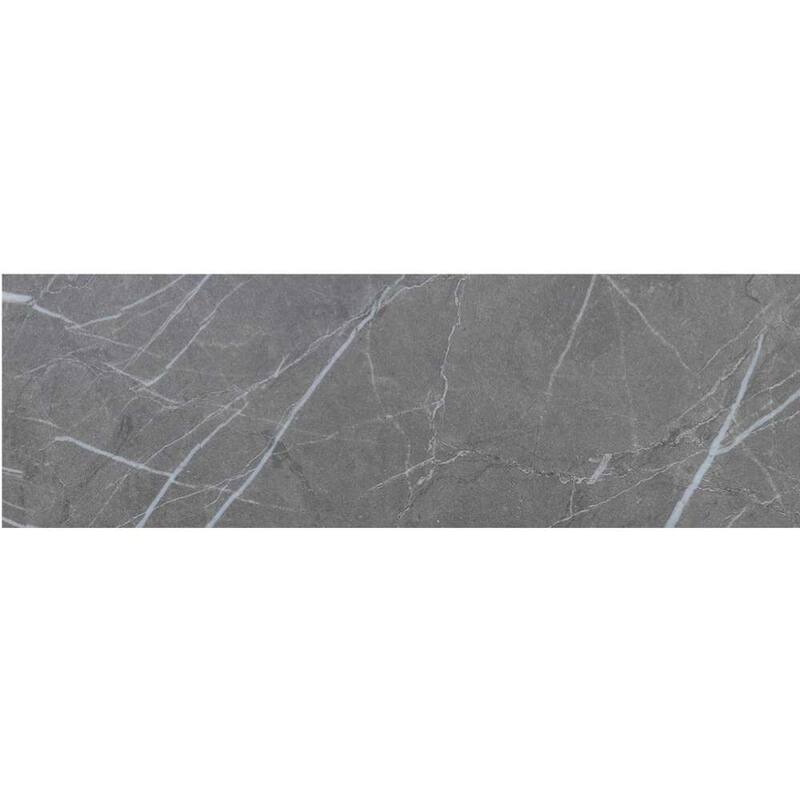 Penthouse 4x12 Polished Marble Look Porcelain Subway Tile - Floor, Wall