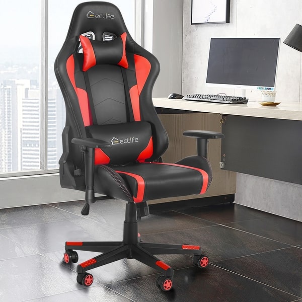 Gaming Chair With the foot pedal Massage - Overstock - 33723245