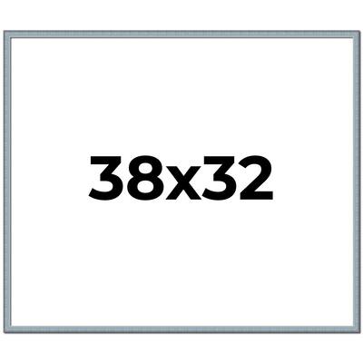 38x32 Frame Rustic Sky Blue Solid Wood Picture Frame | 0.75 Inch